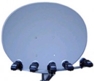 Obrázek výrobku: MAXIMUM E85Fe Multifocus satelitní parabola + držák 5xLNB