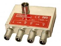 Obrázek výrobku: rozbočovač hybridní 4x  I029 - úhlový
