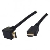 Obrázek výrobku: kabel HDMI-HDMI v.1.3 19pin - 2.5m zlacený, úhlový