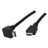 Výrobek: kabel HDMI-HDMI v.1.3 19pin - 1.5m zlacený, úhlový