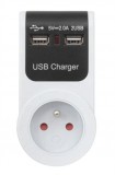 Obrázek výrobku: Adaptér USB 230V/5V/2x1A (2xUSB) 