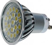 Obrázek výrobku: Žárovka 24 LED GU10-bílá 230V/5W
