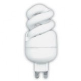 Obrázek výrobku: Úsporná žárovka 230V/5W G9 spirála,teplá bílá
