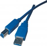 Obrázek výrobku: USB kabel 3.0 A vidlice - B vidlice 2m
