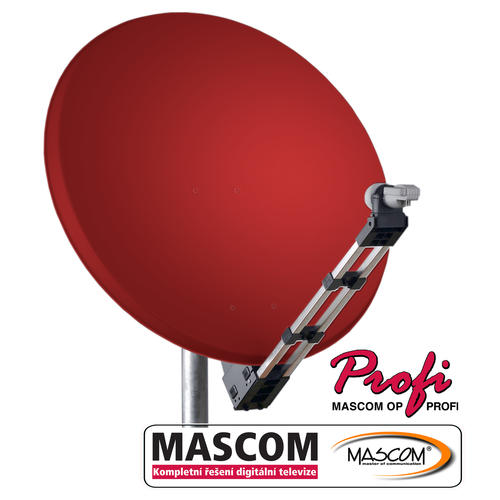 MASCOM PROFI85AL satelitní parabola - červená - parabola-mascom-profi85-cervena_0.jpg