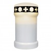 Výrobek: LED hřbitovní svíčka bílá + baterie